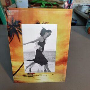 Tropical Glass Photo Frame